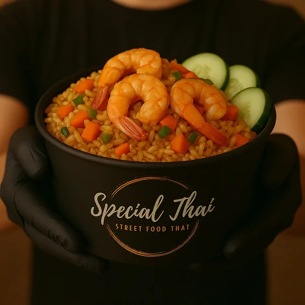 Kao Pat aux crevettes — Special Thaï, restaurant thaï halal à La Verrière