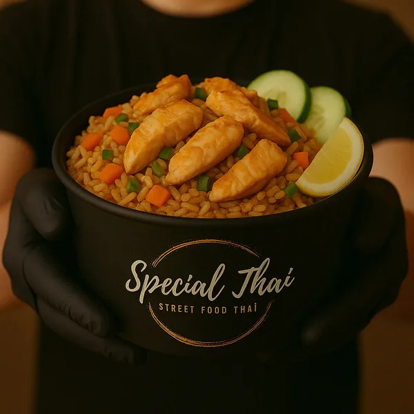 Kao Pat au poulet (Khao Pad Kai) — Special Thaï, restaurant thaï halal à La Verrière